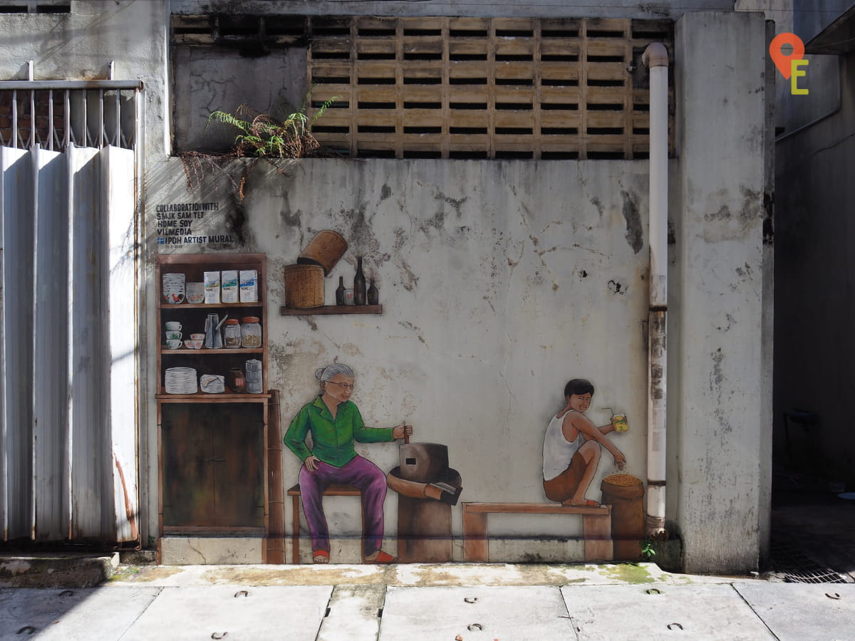 A Mural At Market Lane Close To Concubine Lane