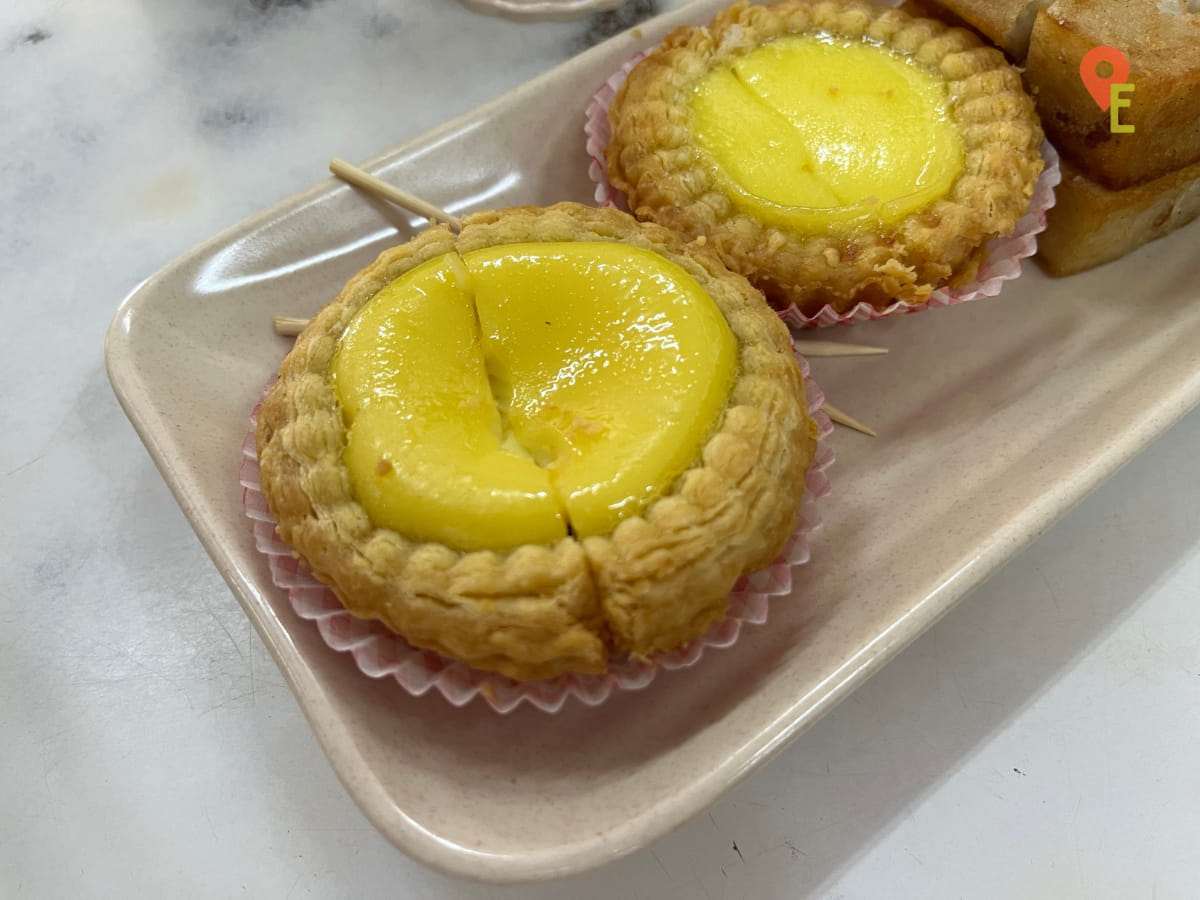 Close Up Of Egg Tarts At Nam Heong In Ipoh