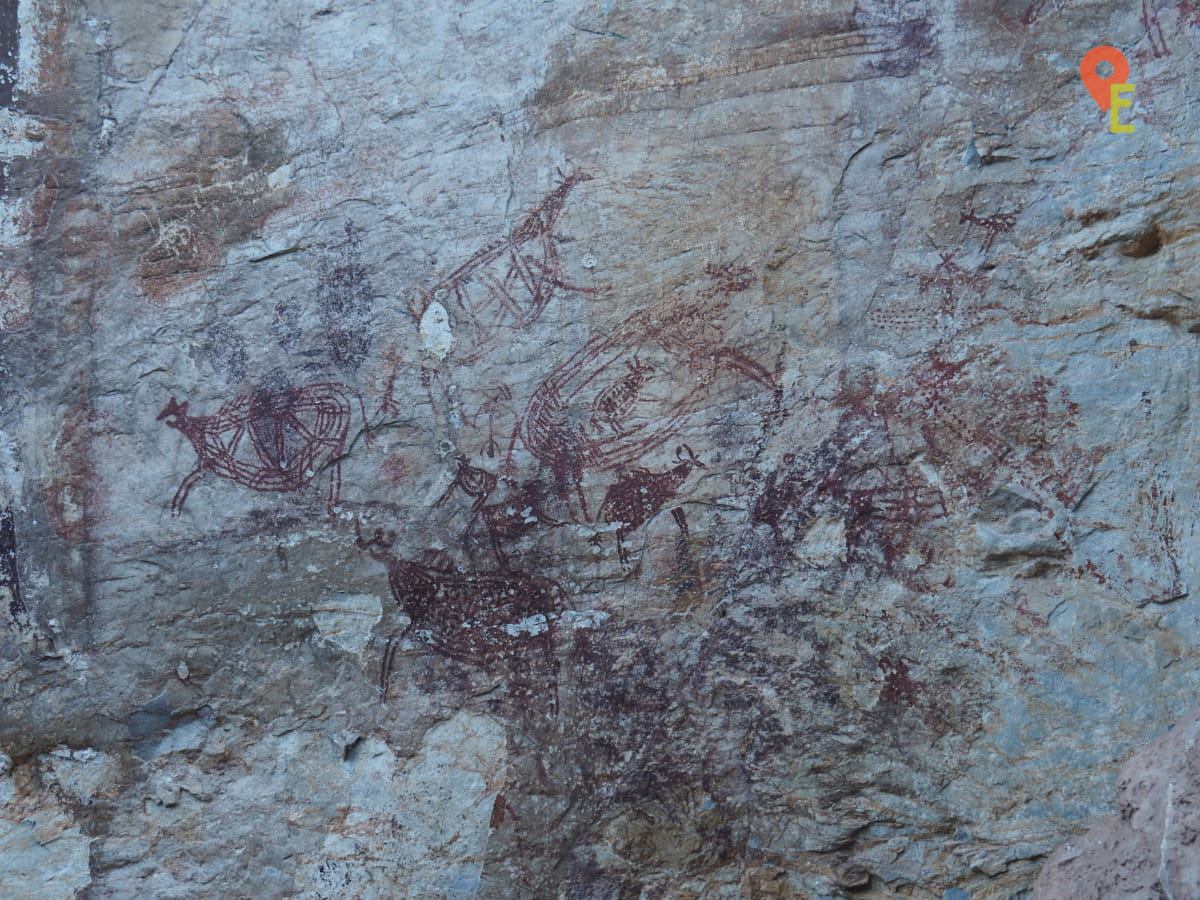 Closer Look At Some Of The Animal Drawings At Tambun Cave
