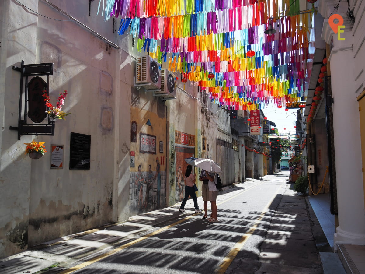 Colorful Ribbons At Market Lane, Ipoh