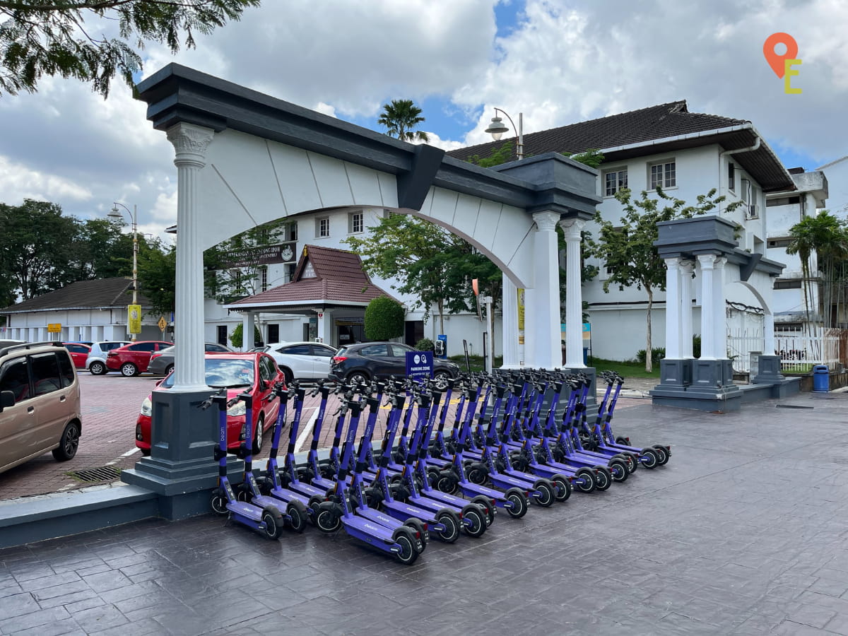 Electric Scooters In Ipoh Old Town