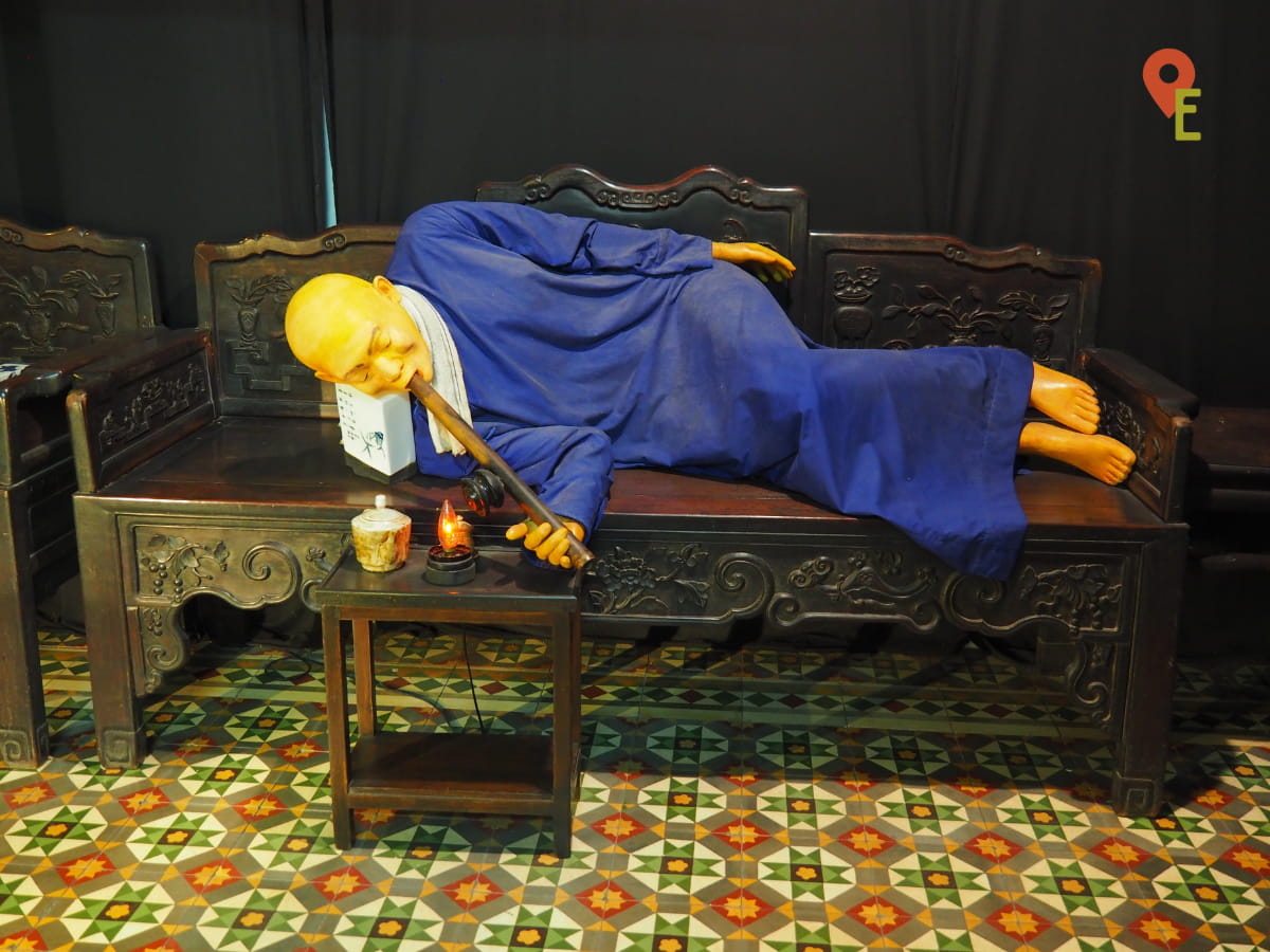 Exhibit Of An Opium User At Han Chin Pet Soo Museum