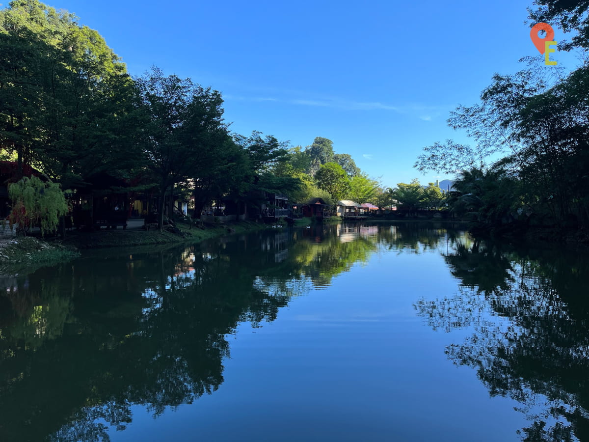 Front Lake Of Qing Xin Ling Leisure & Cultural Village As Seen From The Middle Of The Park