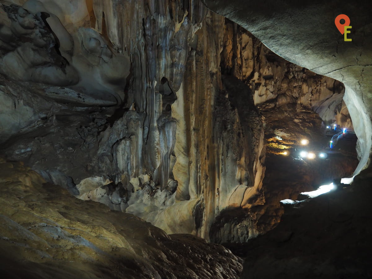 Golden Flowstone In Gua Tempurung