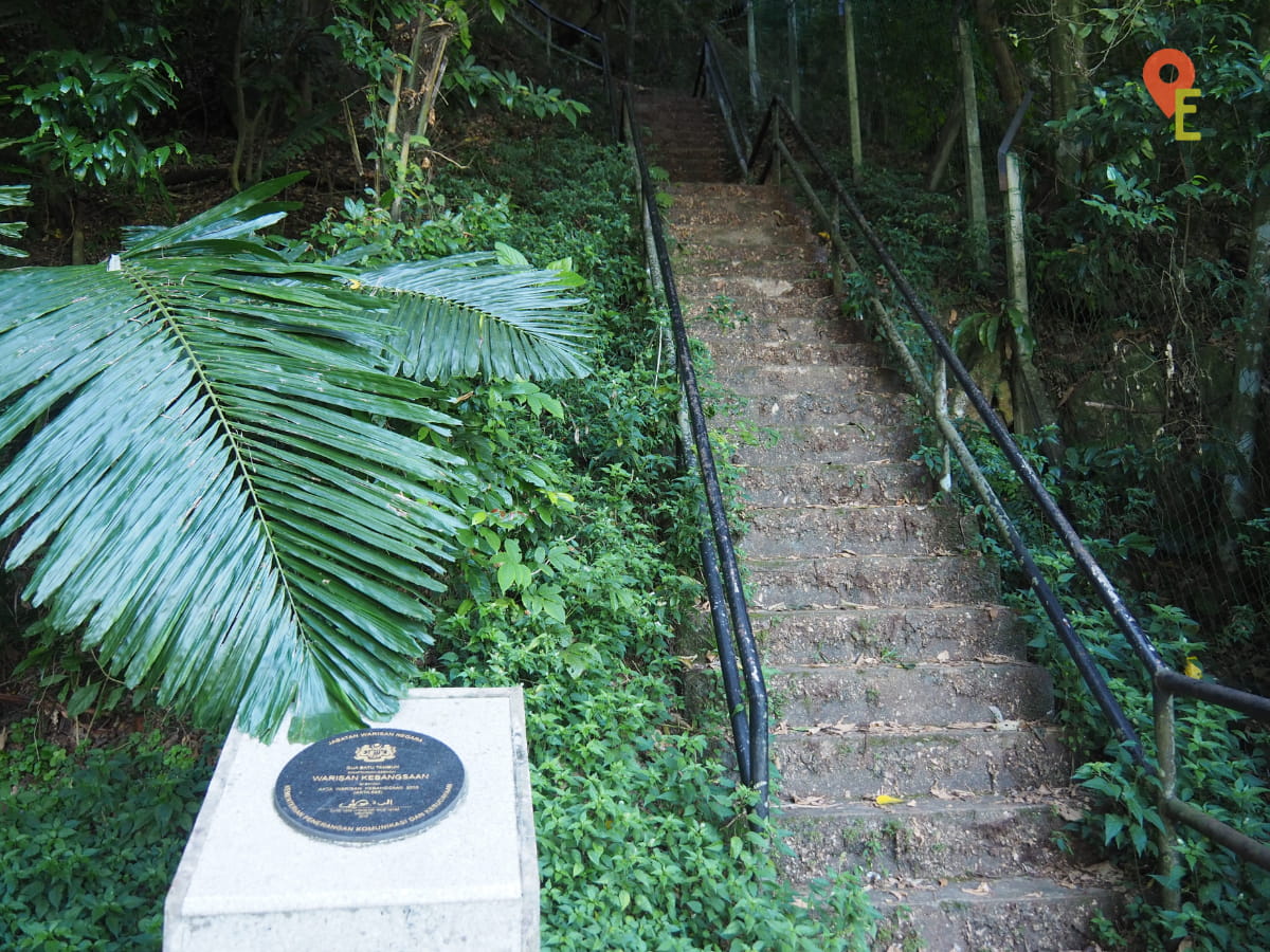 Heritage Recognition Marker At The Base Of Tambun Cave