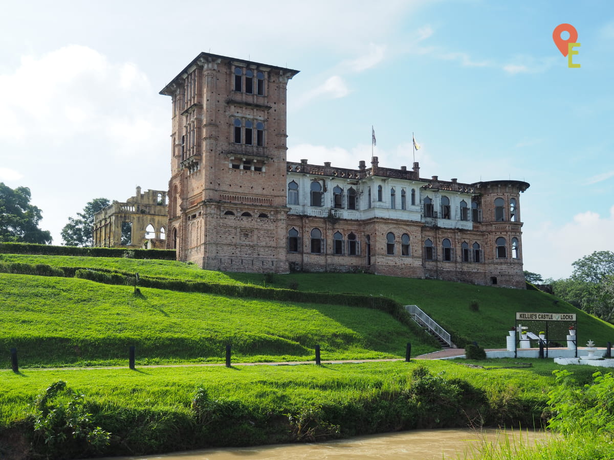 Kellie's Castle Is On A Hill Facing The Main Road