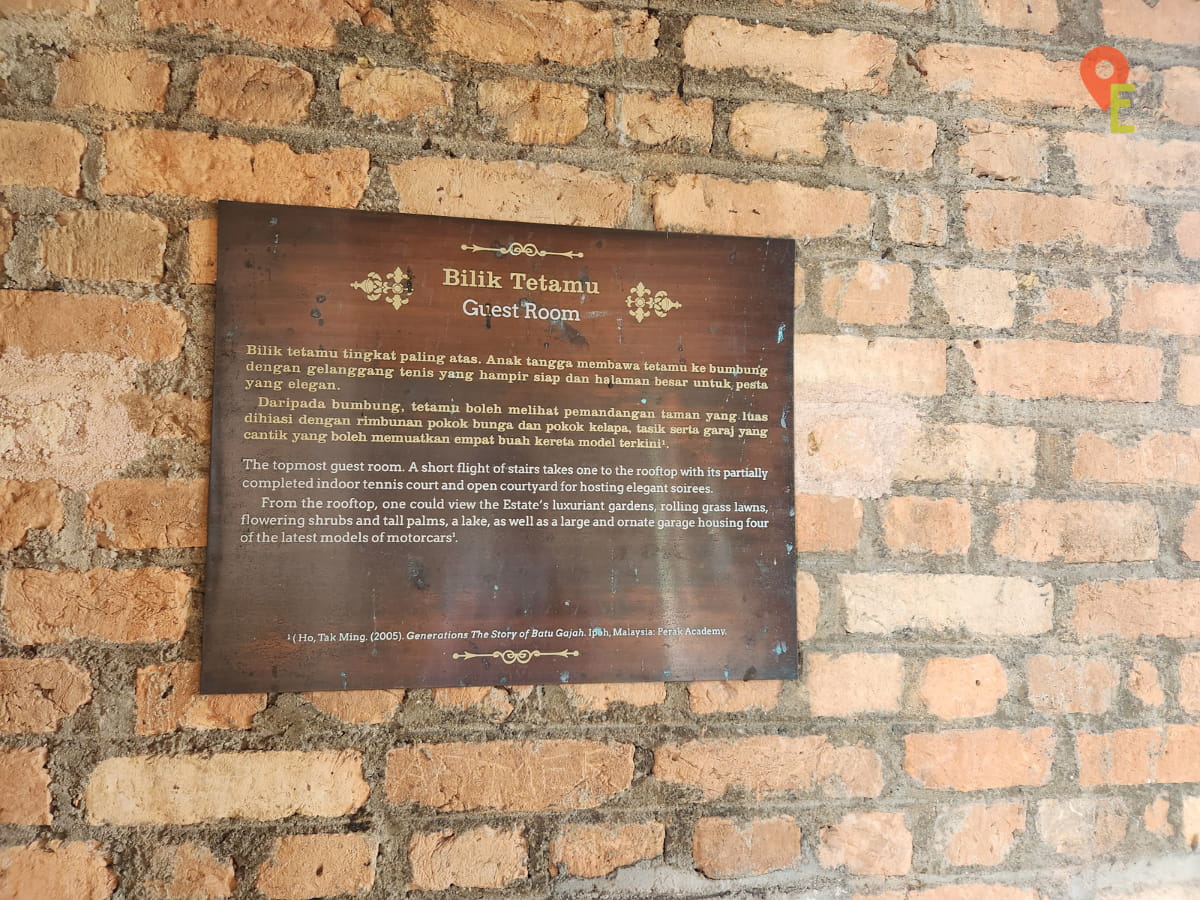One Of The Information Signs At Kellie's Castle