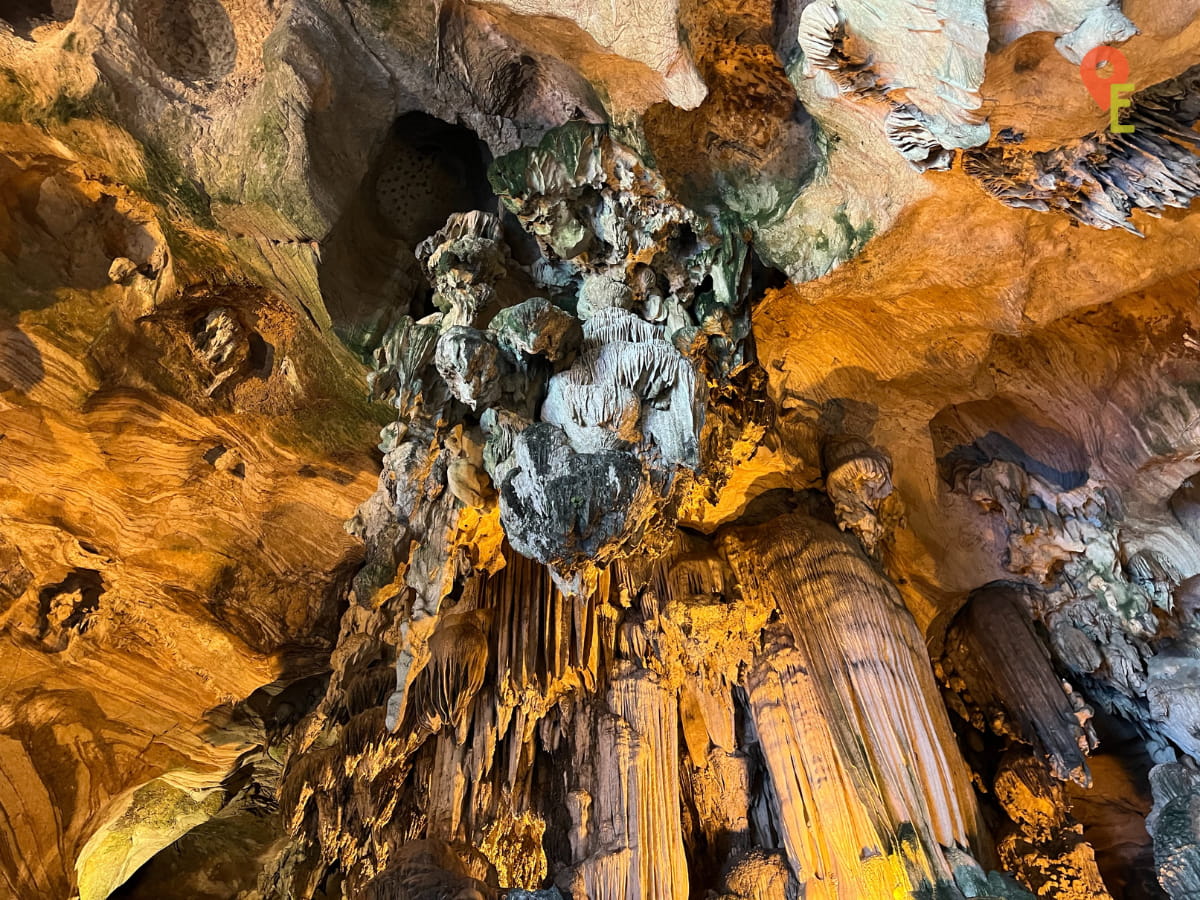 Part Of The Cave Ceiling Of Kek Look Tong