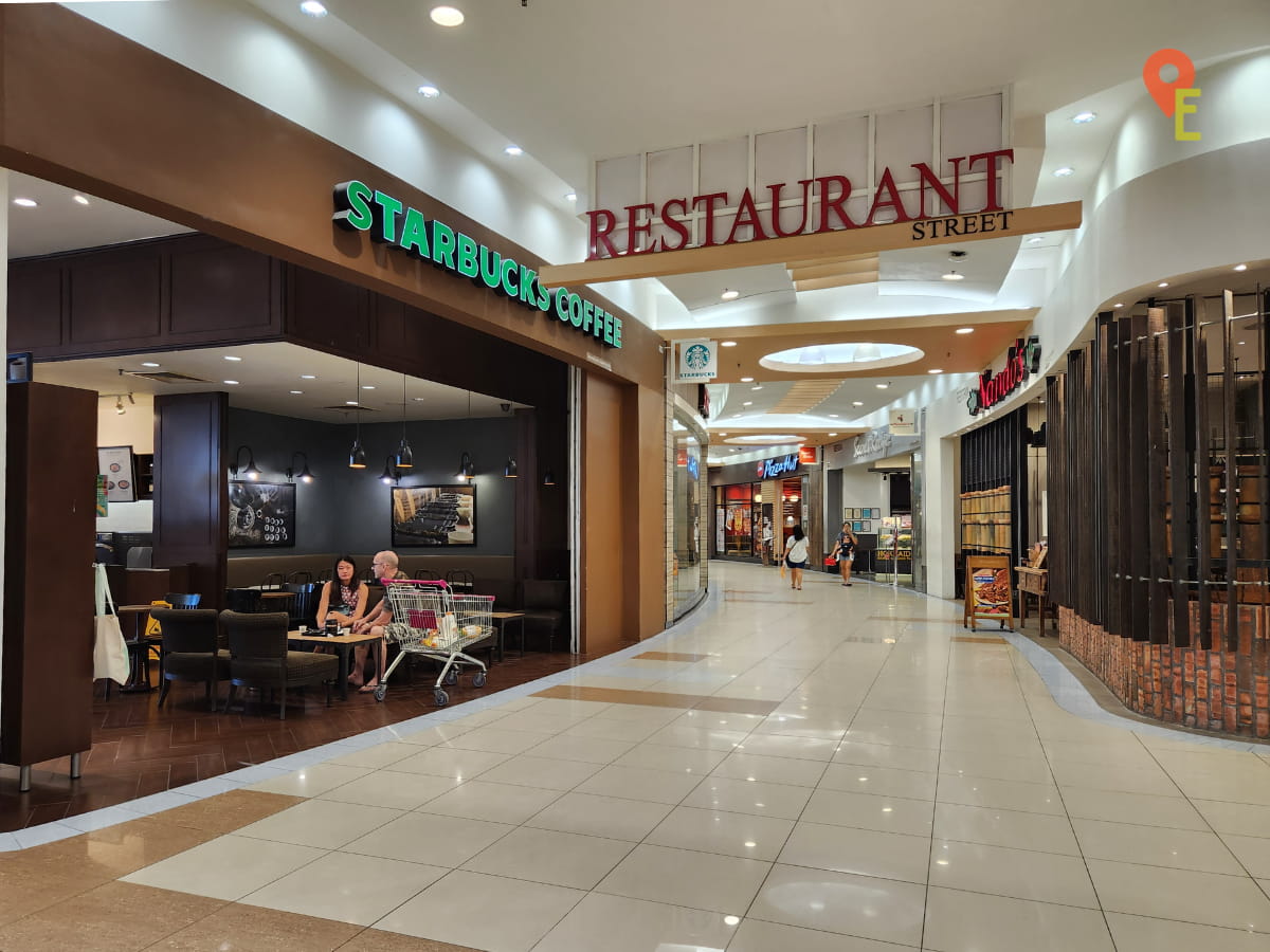 Restaurant Street Inside AEON Station 18