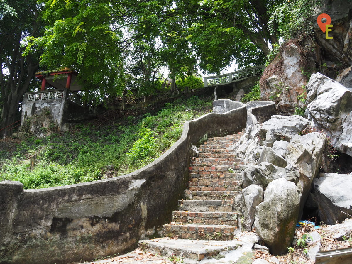 Rundown Brick Stairs At Perak Cave Temple In Ipoh