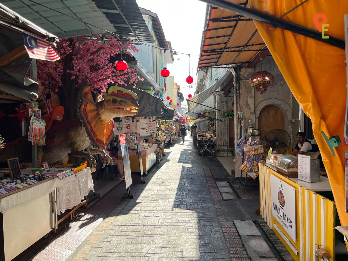 Shops Along Concubine Lane In Ipoh Old Town