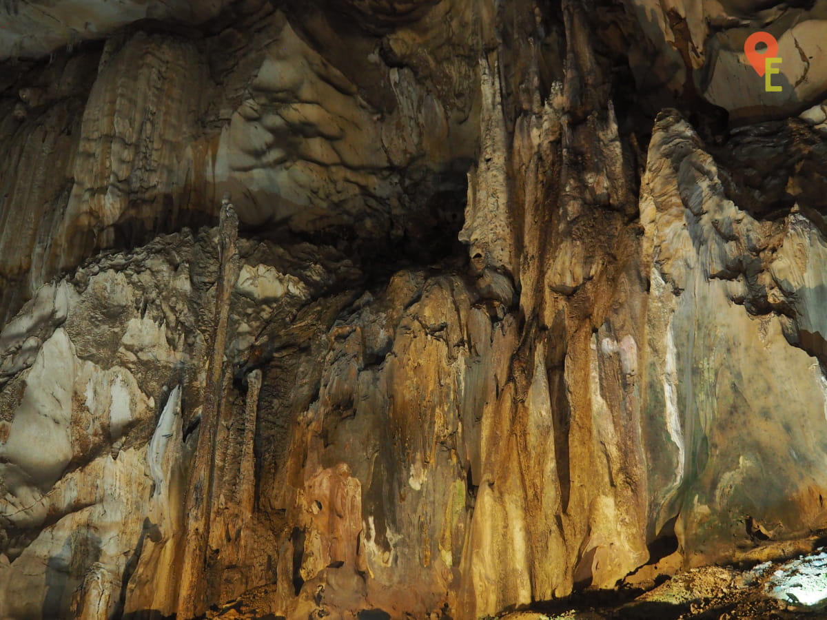 Side Of The Cave Wall Inside Gua Tempurung