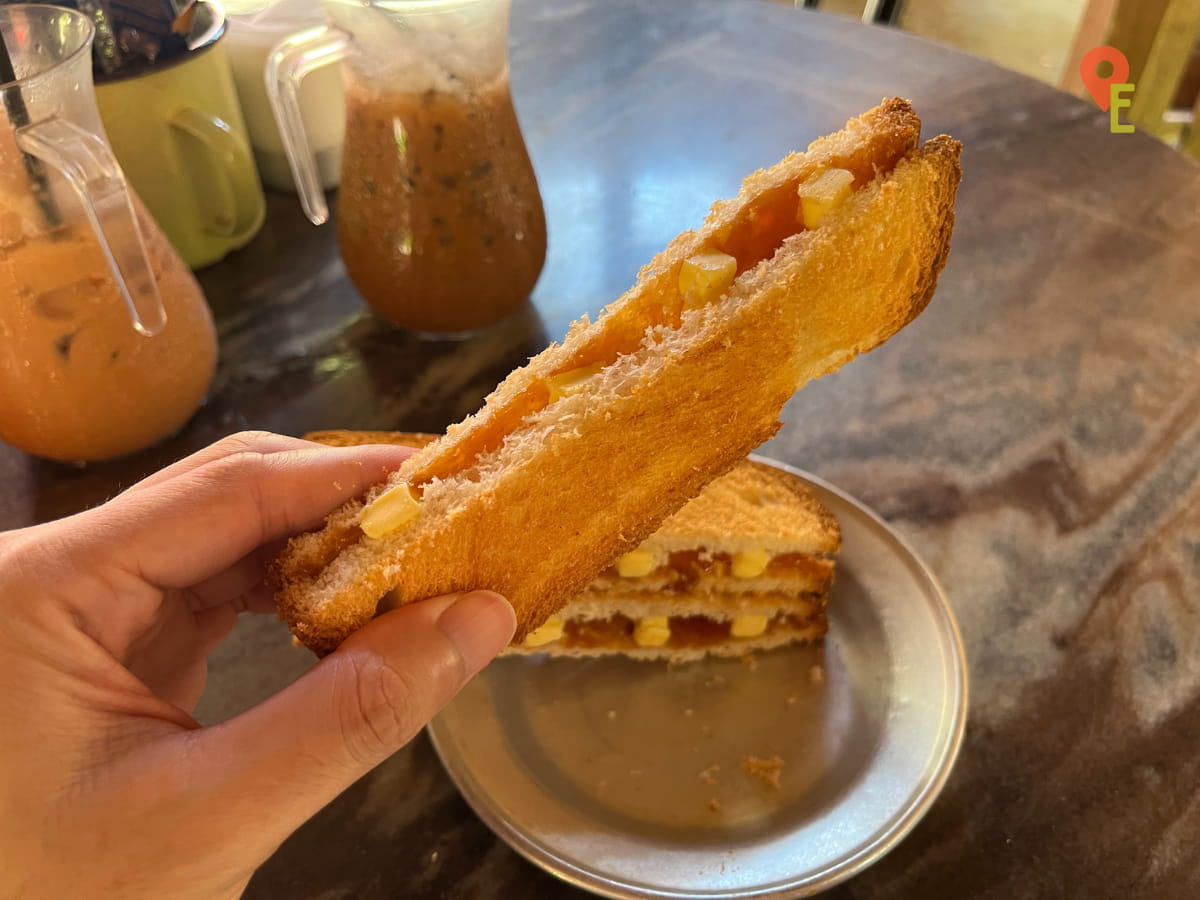 Kaya Butter Toast At Kin Loong Valley Chang Jiang White Coffee